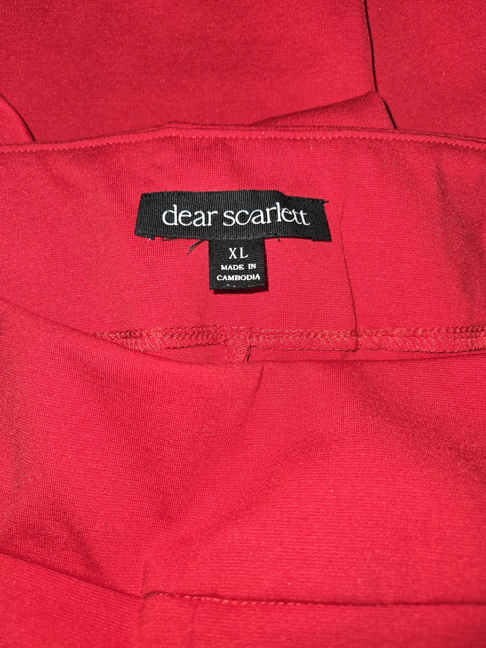 Dear Scarlett High-Rise Red Flare Magic Pants - Size XL - Picture 8 of 8